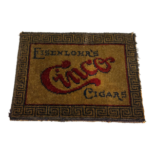 Antique Cigar Store Eisenlor's Cinco Counter Change Mat