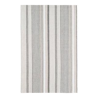 Dash & Albert by Annie Selke Gradation Ticking Indoor/Outdoor Rug, 7' 6" x 9' 6" For Sale