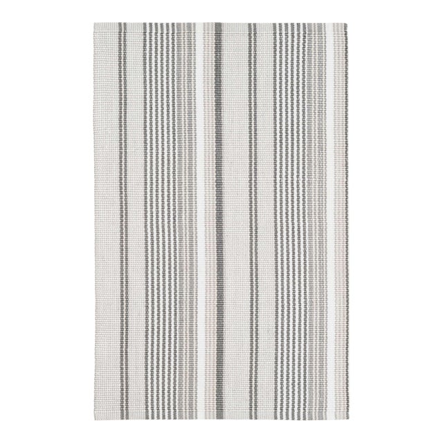 Dash & Albert by Annie Selke Gradation Ticking Indoor/Outdoor Rug, 7' 6" x 9' 6" For Sale