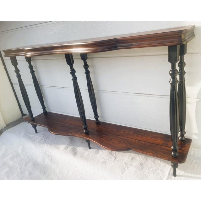 Antique Late 19th Century Console Table in Walnut, Western Europe For Sale - Image 13 of 18