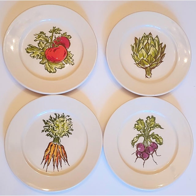 Each of these features a stylized sketch of fresh vegetables in all it's farmer's market fresh glory. The vivid colors...