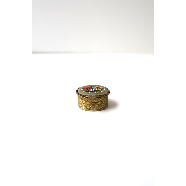 Italian Pill Box Micro Mosaic Millefiori For Sale - Image 4 of 12
