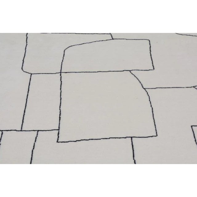 Moroccan Moroccan Azilal Hand Knotted Wool Rug,8'1"X10' For Sale - Image 3 of 6