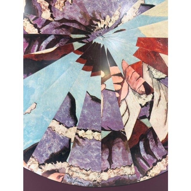 "Picasso/Tondo" #1/5 — Framed Collage, Herbert Simon 2008 For Sale - Image 4 of 10