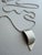 Postmodern Sterling Silver 925 Minimalist Pendant on Long Necklace, 2 Pieces For Sale - Image 12 of 16