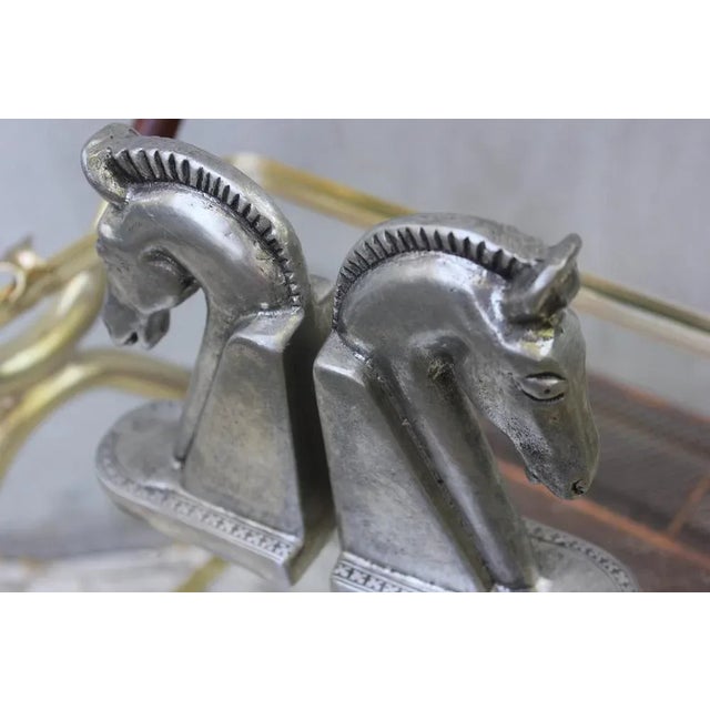 Etain 95 Horse Head Bookends, 1960s, Set of 2 For Sale - Image 6 of 9