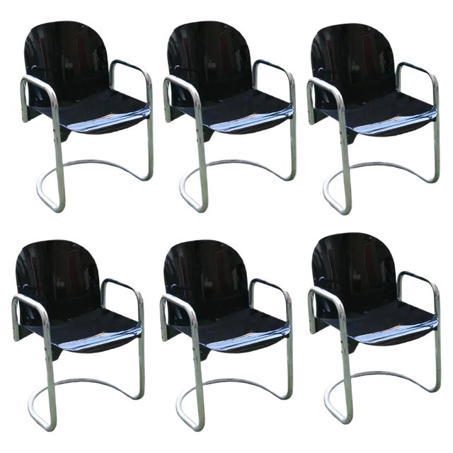 Vintage Chairs by Afra and Tobia Scarpa, Set of 6 For Sale