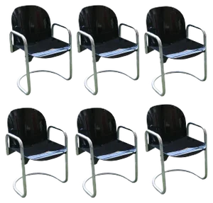 Vintage Chairs by Afra and Tobia Scarpa, Set of 6