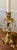 Ornate Gold Candle Holders With Crystal Prisms For Sale - Image 12 of 12
