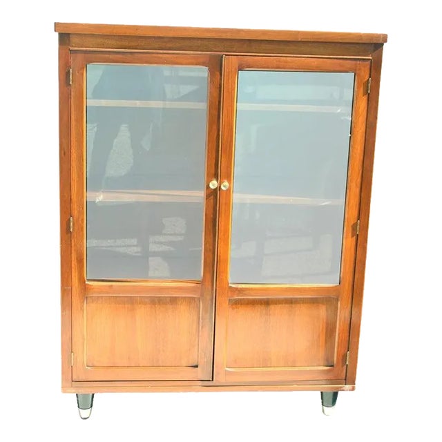 Mid 20th Century Midcentury Walnut Bookcase For Sale
