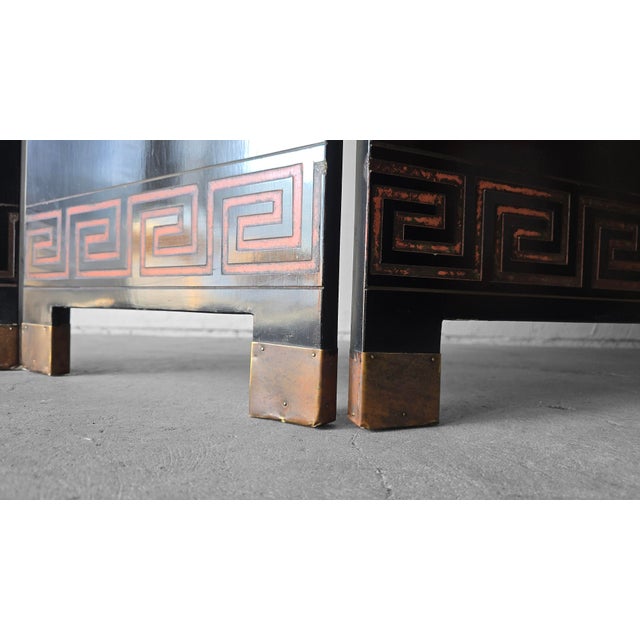 7ft Hand Painted Six Panel Chinese Coromandel Screen Divider For Sale - Image 12 of 14