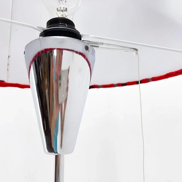 Mid-Century Chrome Floor Lamp, Former Czechoslovakia, 1970s For Sale - Image 6 of 12