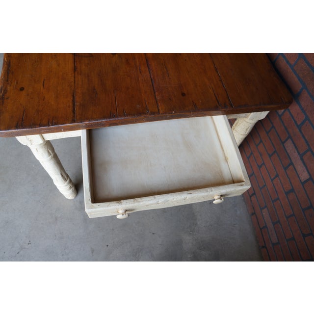 Rustic Farmhouse Dining Table For Sale - Image 4 of 6