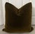 Contemporary Plush Olive Brown Down Filled Mohair Pillows - A Pair For Sale - Image 3 of 3