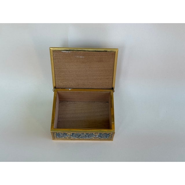 Late 19th Century Antique Erhard & Sohne Jewelry Trinket Box Gold Silver For Sale - Image 5 of 6