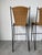 1970's Frederic Weinberg Style Rattan & Iron Bar Stools - Set of 3 For Sale - Image 11 of 14