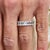 2010s Natural White Sapphire Ring Size 6.5 14k W Gold 4.32 TCW Certified For Sale - Image 5 of 9