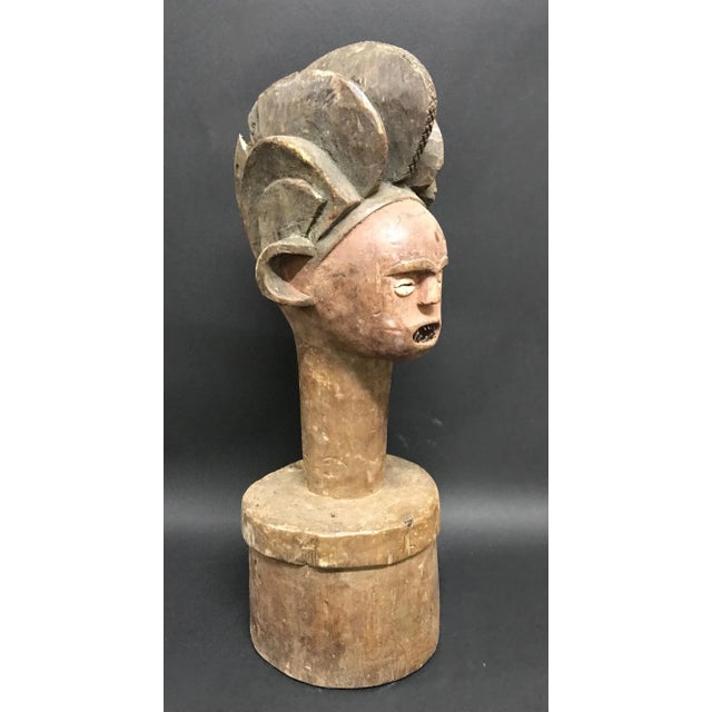 Wood 1980s African Art Chokwe Headdress Sculpture For Sale - Image 7 of 8