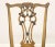Wood Late 20th Century Carved Chippendale Dining Side Chairs - Pair For Sale - Image 7 of 10