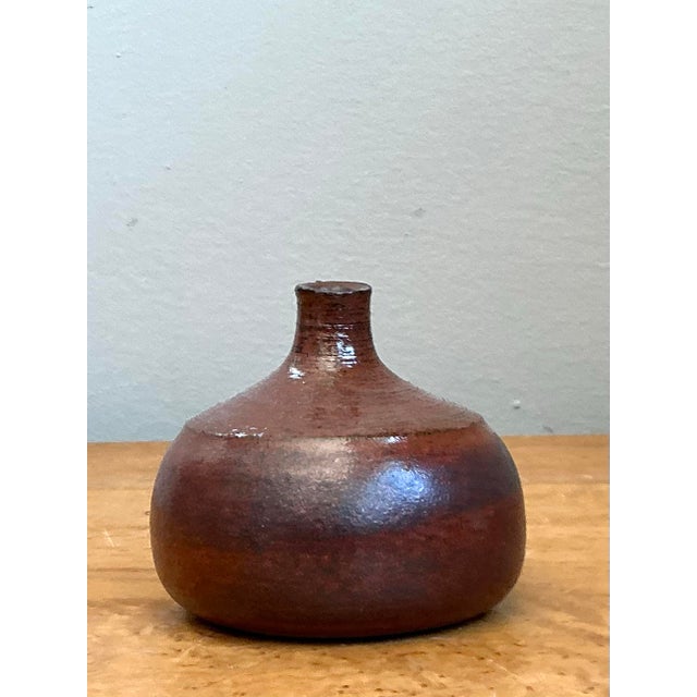 Vintage Original Studio Pottery Weed Vase For Sale - Image 9 of 12