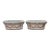 French Neoclassical Style: Pair of Cast Stone Garden Planters For Sale