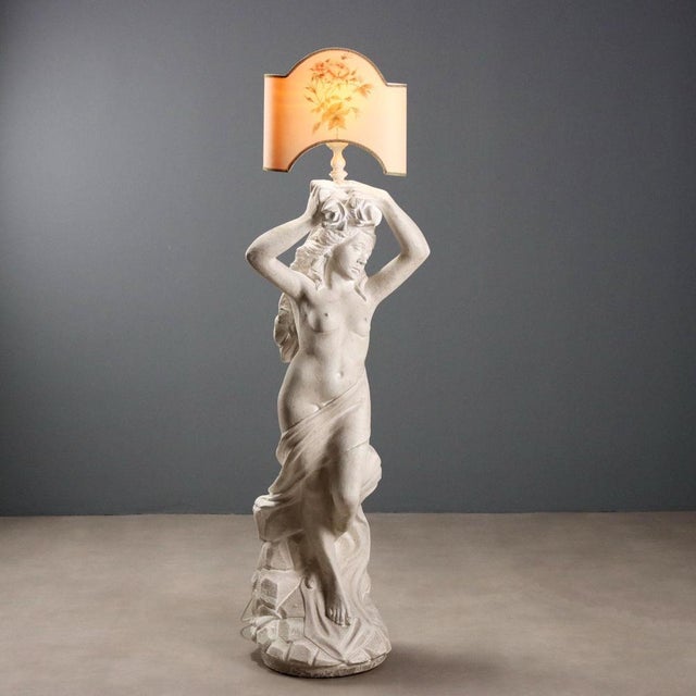 Nereid Floor Lamp with Shade For Sale - Image 9 of 10