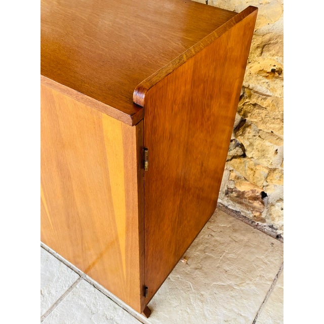 Mid-Century Flamed Oak Storage Cabinet, 1960s For Sale - Image 11 of 18