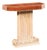 Mid 20th Century French Leather-Top Pedestal Console Table For Sale