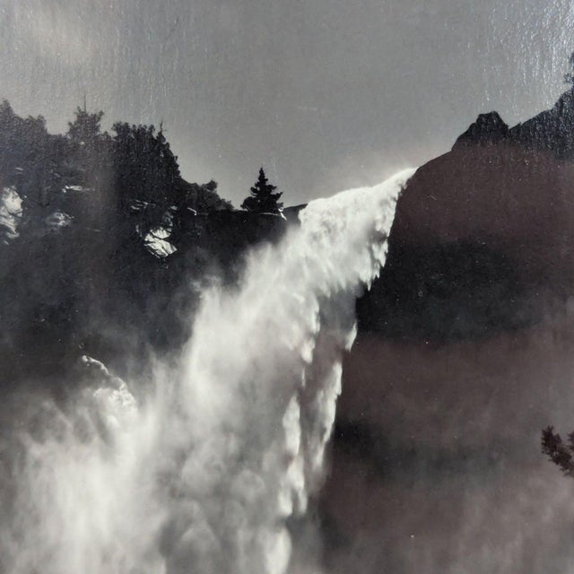 Contemporary Ansel Adams “Bridalveil Fall, Yosemite” Yosemite Special Edition Silver Gelatin Photograph, Framed For Sale - Image 3 of 6