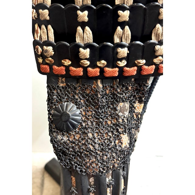 Japanese Showa-Period Japanese Samurai Armor (Yoroi), with Paulownia Crest, Post-WWII For Sale - Image 3 of 18