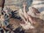 Brown Antique Verdure Tapestry – Large Bird & Prey Scene For Sale - Image 8 of 10
