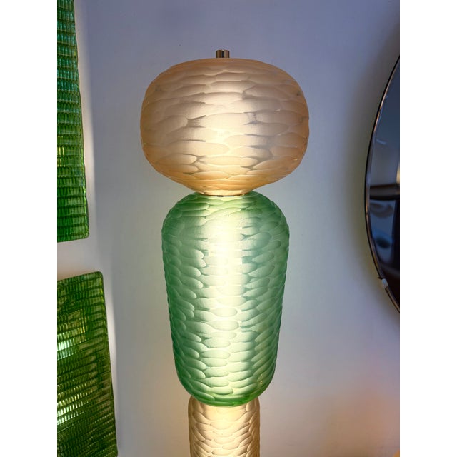 Large Contemporary Totem Murano Glass Floor Lamp by Studio Ad, Italy For Sale - Image 13 of 14