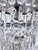 Vintage Silver Crystal Chandelier With Ornate Floral Band and Tiered U-Drop Prisms For Sale In New York - Image 6 of 8