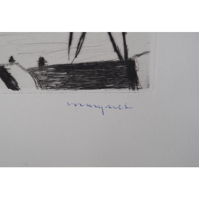 Albert MARQUET Marseille, 1947 Original drypoint Signed in ink Numbered / 100 copies On vellum from Lana factories 26 x 36...
