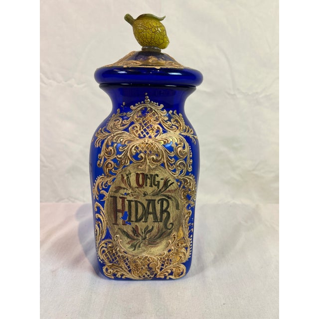 1990s Italian Colbalt Pharmacy Glass Vase For Sale - Image 13 of 13