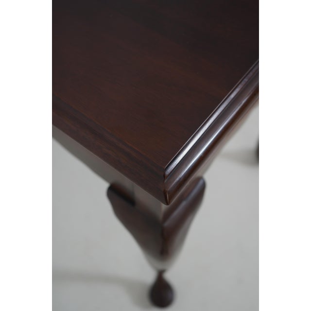 Stickley Queen Anne 1 Drawer Mahogany Lamp Table For Sale - Image 12 of 17