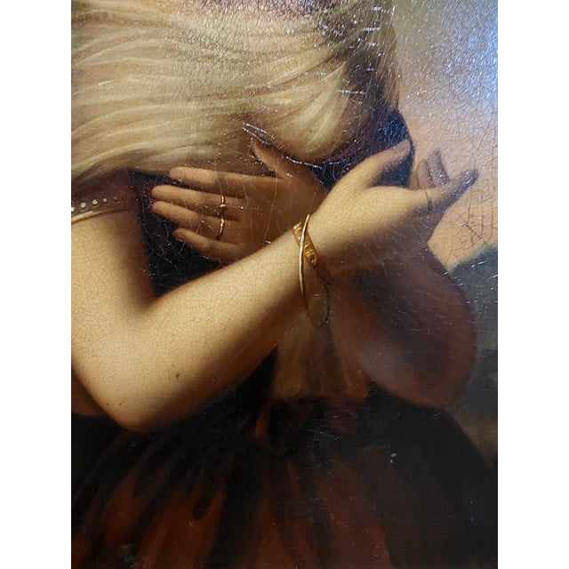 Antique Oil on Copper Painting, "The Daughter of Jephta Haal" For Sale In Seattle - Image 6 of 11