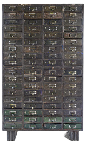 Metal Workshop Furniture with 72 Drawers