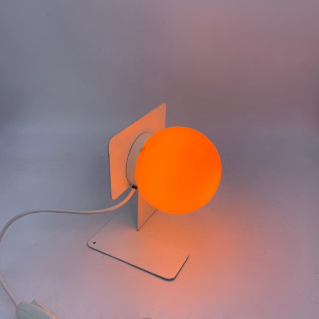 Table Lamp with Ball attributed to Sciolari, 1970s, in Very Good conditions. Designed 1970 to 1979 This piece is...