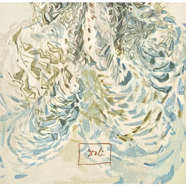 Cacciaguida sees Dante’s exile in God - "The Divine Comedy" - Song 17 - Paradise is a woodcut print realized in 1963 for a...