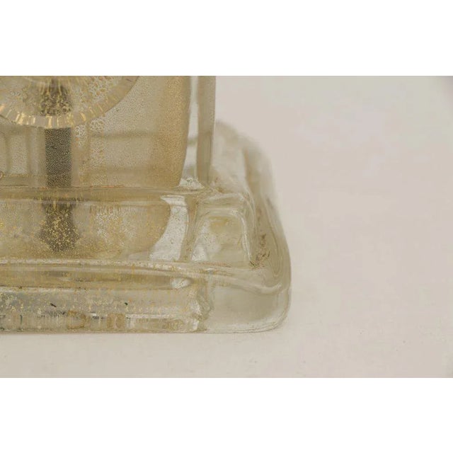 Mid-Century Table Lamp with Golden Clear Base For Sale - Image 6 of 8