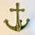 1970s Vintage Nautical Coastal Arts & Crafts Cast Iron Anchor Wall Hook For Sale - Image 4 of 11