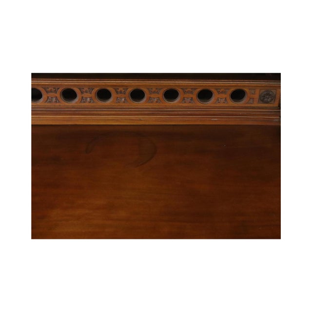 Buffet Louis XVI Antique French Walnut 1900 Glass For Sale - Image 18 of 18