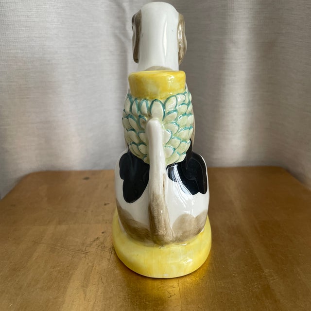 Ceramic Ceramic Dog Candle Holder Made in Italy For Sale - Image 7 of 7
