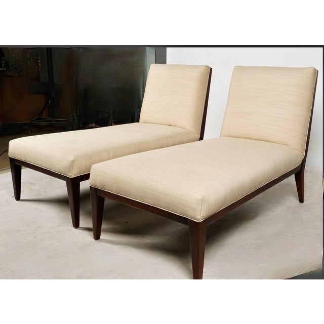Mid-Century Modern Pair Mid-Century Harvey Probber-Style Chaise Longues For Sale - Image 3 of 9