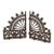 Aesthetic Wrought Iron Architectural Fan-Form Spandrels C1880 For Sale