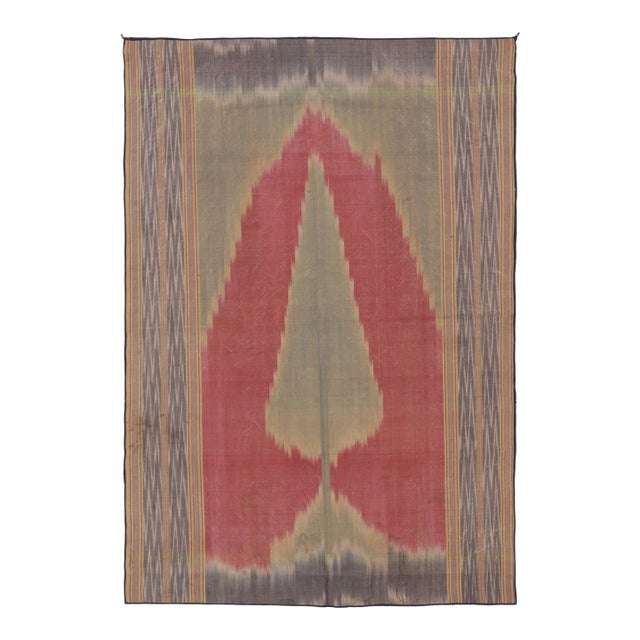 Antique Persian Yazd Silk Textile With "Tree of Life" Embroidery - Rug & Kilim For Sale