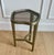 Metal Vintage Caracole Modern "Contour" Sculptural Textured Metal & Tinted Glass Side / Drinks Table - Neiman Marcus For Sale - Image 7 of 12