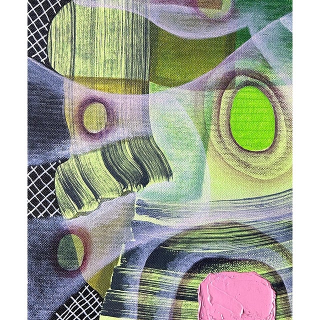 Max Manning “Untitled (CVS274)” Contemporary Green and Pink Geometric Abstract Painting, 2024 For Sale In Houston - Image 6 of 8