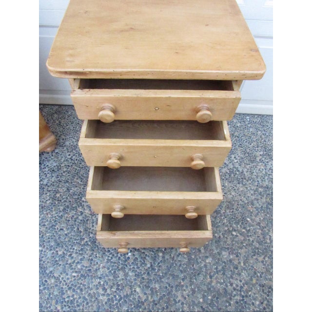 Antique English Pine Nightstands For Sale - Image 13 of 15